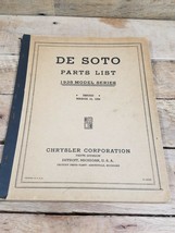 1938 Model Series DESOTO Parts List Book Manual Chrysler Corporation - $14.80