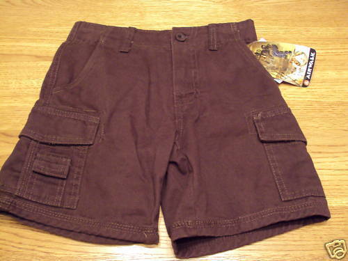 Primary image for Airwalk skate inspired brown shorts boys 4 NWT 36.00  youth