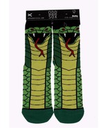 Odd Sox Knit Green Black Python Contrast Toe Cotton Blend Crew Socks Mn ... - $20.50 CAD