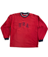 Diport USA Crewneck Long Sleeve USA Sweatshirt Men’s Red USA  4th of July . - £13.38 GBP