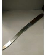 SHARP vintage Robinson Knife USA Slicing/Carving Serrated 8&quot; Blade Stain... - $10.97 CAD