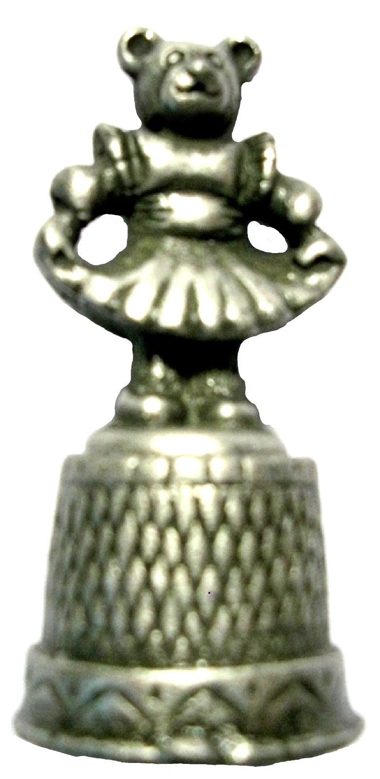 Teddy Bear Pewter Thimble - $6.99