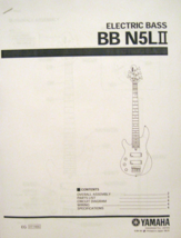 Yamaha BBN5L II Left Handed Bass Guitar Service Manual and Parts List Booklet - $9.89