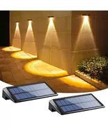 2-Pack Solar Wall Lights Waterproof LED Fence &amp; Deck Lights for Outdoor ... - $25.73+
