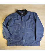 Vintage Bob Barker Denim Jacket Chore Barn Blanket Lined Ranch Coat Size... - €51,48 EUR