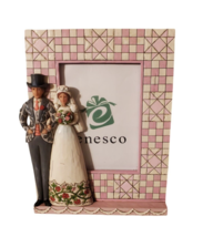 Jim Shore Bride And Groom Picture Frame 4”x 6” 2007 Enesco - £14.44 GBP