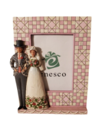 JIM SHORE BRIDE AND GROOM PICTURE FRAME 4”x 6” 2007 Enesco - $19.34