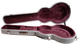 fishbone White Tweed Les Paul Electric Guitar Hardshell Case New - £117.20 GBP