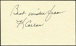 K CALLAN SIGNED 3X5 INDEX CARD STAR TREK DEEP SPACE NINE LOIS &amp; CLARK SU... - $22.53