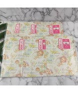 American Greetings Vintage Wrapping Paper Baby Shower 90s Sealed Pink Fl... - $25.73