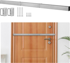 Door Security Bar Barricade Brackets Kit Set Door Stopper Home Defense Security  - £30.09 GBP