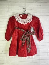 Vintage Youngland Polka Dot Red Dress Petticoat Union Made in USA Girls Size 5 - £54.20 GBP