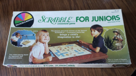  Scrabble For Juniors Board Game, Edition 5 by Selchow &amp; Righter, Vintage 1982 - £7.78 GBP