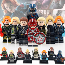 8pcs Marvel Black Widow Yelena Iron Maiden Taskmaster Red Guardian Minifigures - £13.63 GBP