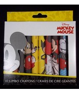Mickey Mouse 10 jumbo crayons New - £3.19 GBP