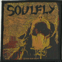 Soulfly Head 2009 Woven Sew On Patch Official Merchandise Rare No Longer Made - $8.17