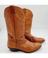 Vtg NOCONA Boots Brown Leather Western Cowboy Riding Work Boots Mens Sz ... - $74.79