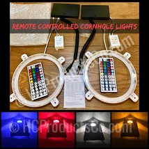 Remote Controlled LED Cornhole Lights with 20 Colors and Motion Options - £26.77 GBP+