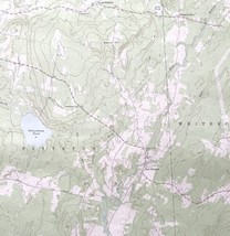 Map East Pittston Maine 1970 Topographic Geo Survey 1:24000 27 x 22&quot; TOPO5 - £35.54 GBP