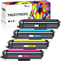 Compatible TN227: Toner Cartridge Replacement Compatible With Brother   (4 Pack) - £38.06 GBP