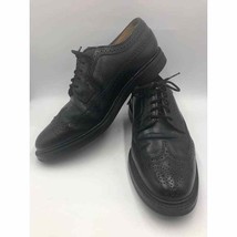 Vintage Florsheim Imperial Men&#39;s Black Leather Wing Tip Dress Shoes 9.5D - £51.30 GBP