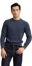 Grayers Waffle Crew Neck Long Sleeve Shirt Sweater,  Blue, Size: Medium - $25.73