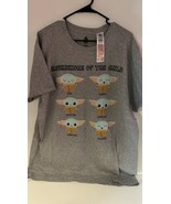 Star Wars t-shirt Mandalorian The Child Grogu Baby Yoda Adult Small grey - $19.57 CAD