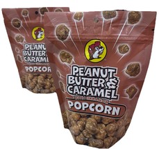2 Packs Buc-ees Peanut Butter And Caramel With Cinnamon Popcorn 6 Oz - $19.95