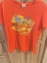 WOMENS ORANGE MAI TAI 100% COTTON SHORT SLEEVE T-SHIRT - SIZE LARGE - FR... - $18.49