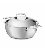 All-Clad D5 Brushed Stainless Steel Dutch Oven & Dome Lid | 5.5 quart (DENT) - $219.99