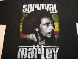 Bob Marley Survival jamaica album record 1979 reggae music T Shirt XL - $14.56