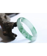 Free Shipping -  Natural Apple Green Grade AAA jadeite jade Round charm ... - £62.64 GBP
