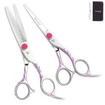 Washi Pink Lace set shear 440c japan best professional hairdressing scis... - $279.00