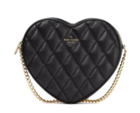 New Kate Spade Love Shack Quilted Heart Crossbody Purse Black /Dust bag ... - $140.51
