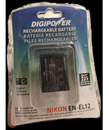 DigiPower Rechargeable Li-ion Battery BP-NKL12 Replacement Nikon EN-EL12... - €7,85 EUR
