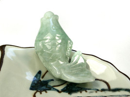 Free Shipping - LOVELY Gift  2012 Year  Natural green jade carved Fish charm pen - $20.00