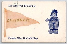 Chadron NE Dutch Boy With Letter To Davidson Family Long Pine Postcard A36 - £11.95 GBP