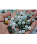 Free Shipping -   8mm Jadeite Jade Colorful beads  Grade AAA  Natural Jade - $54.66 CAD