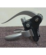 VTG  Connoisseur&#39;s Lever Pull Wine Bottle Silver Corkscrew Opener NEW - $268.94 MXN