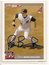 Ben Broussard Signed autographed card Topps Total - $9.60