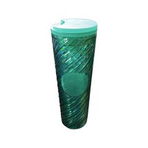 Starbucks 2022 Holiday Candy Cane Swirl Acrylic Tumbler 16oz Grande (Green) - $23.00