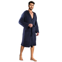 Modern Expressions Men’s Robe - Fleece Navy - One Size - £14.38 GBP