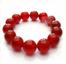 Free Shipping - AAA Natural Red  agate / carnelian Prayer Beads charm br... - £20.59 GBP