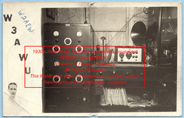 1930&#39;s Undated Vintage Photo Postcard QSL Card old Ham Radio Equipment - £39.90 GBP