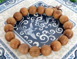 Free Shipping -  good luck Tibetan natural Yellow sandalwood Prayer Beads charm  - £15.80 GBP