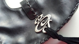 Women Evening Shoulder Handbag Purse Fashion Black Authentic Guess Leath... - $38.60