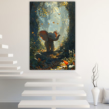 Baby Elephant Canvas Painting Wall Art Posters Landscape Canvas Print Picture - $13.72+