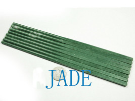 Free shipping - Vintage  4 Pairs Genuine Natural  green Jade carved  jade Chopst - £77.52 GBP
