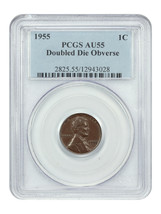 1955 1C PCGS AU55 (Doubled Die Obverse) - $2,546.25