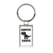 GRANDMOTHER Saurus : Gift Keychain Birthday Dinosaur T Rex cute Family Grandma - £6.28 GBP